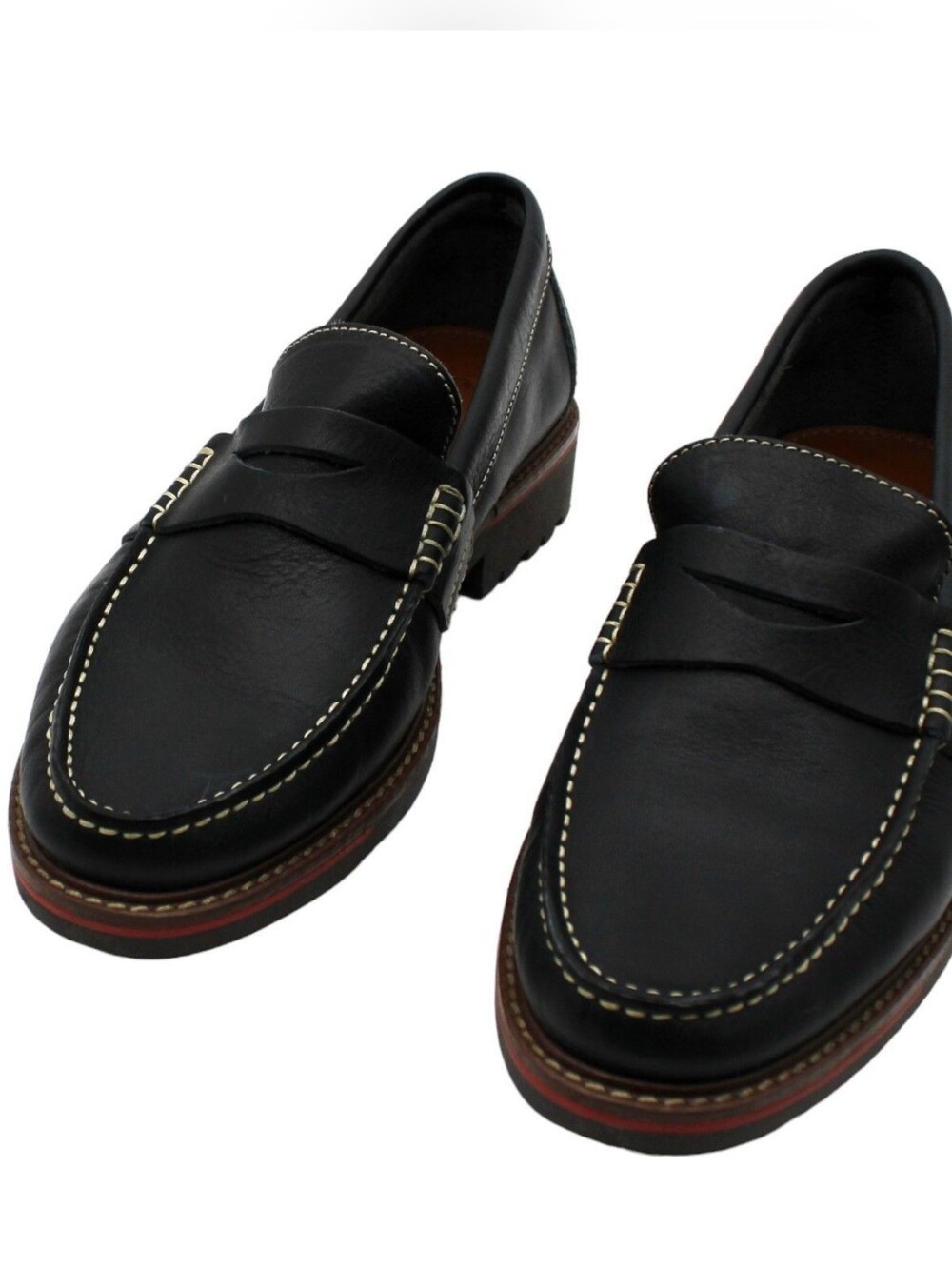 Sandro Moscoloni Shoes Black Suede Penny Strap Loafer Size 11
